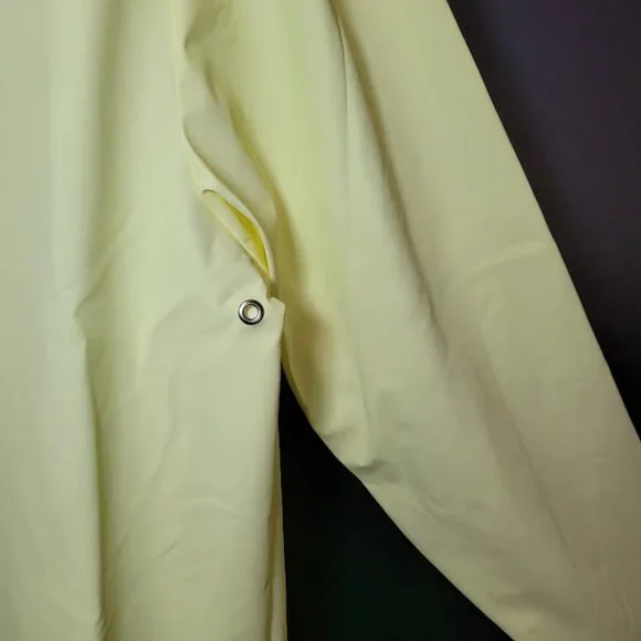 NWT RAINS Waterproof Long Snap Front Rain Jacket Straw M - Picture 5 of 16